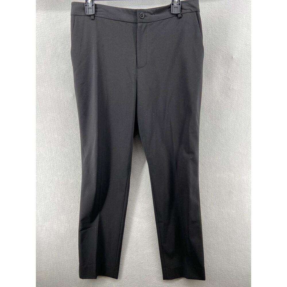 Lauren Ralph Lauren Pants Womens Size 8 Black Wool Blend High Rise Career Wear